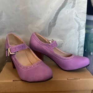 Purple Mary Jane Heels